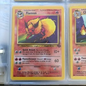 1990’s rare vintage Flareon Pokémon card 19/64